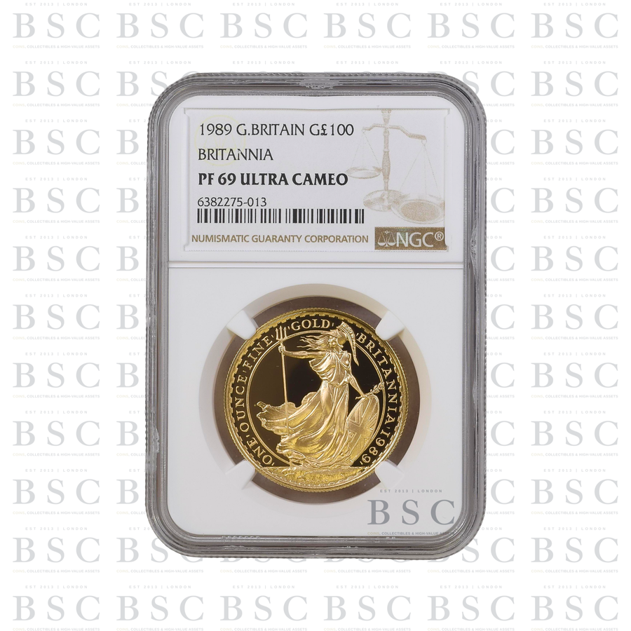 1989 Britannia proof gold coin