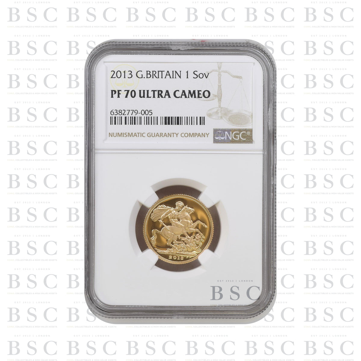 2013 Full Sovereign Fourth Portrait - Proof Gold Coin - NGC PF70 Ultra Cameo