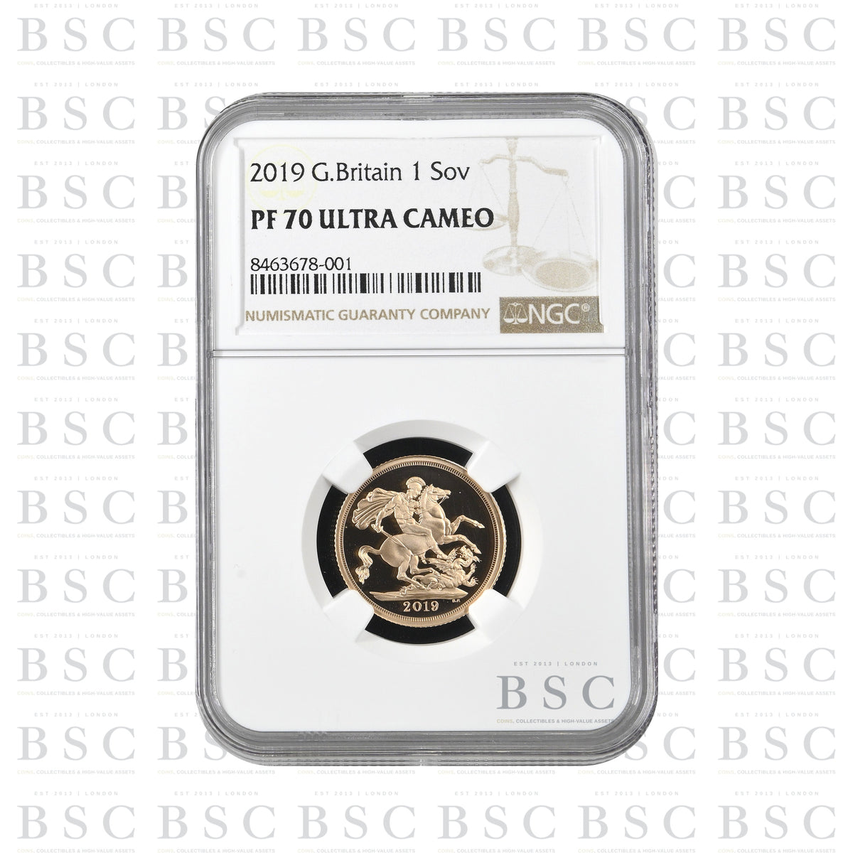 2019 Full Sovereign Fifth Portrait - Proof Gold Coin - NGC PF70 Ultra Cameo