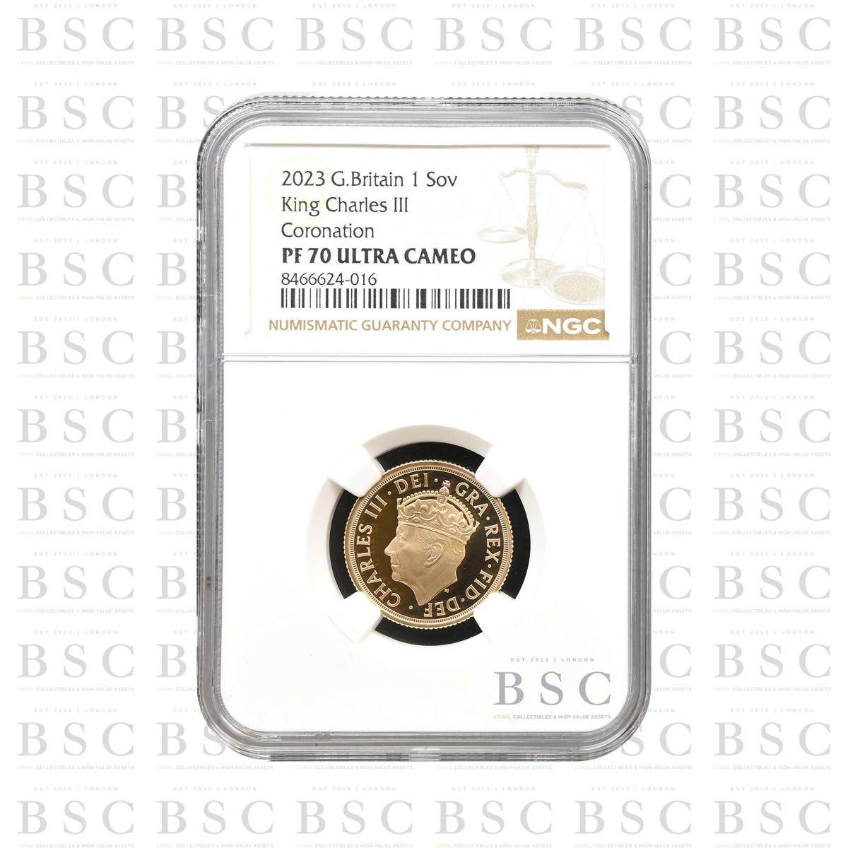 2023 Full Sovereign King Charles III Coronation - Proof Gold Coin - NGC PF70 Ultra Cameo