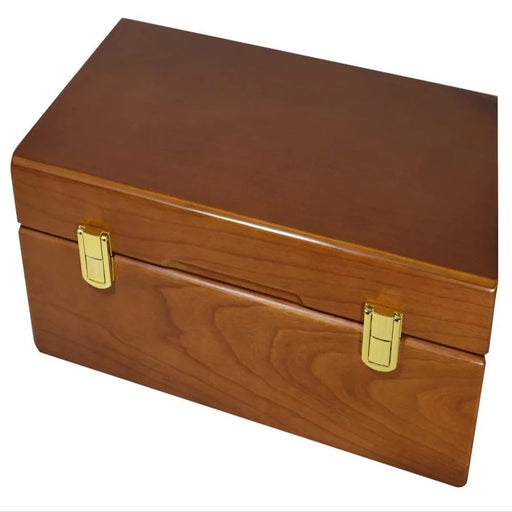 Certified Wood Teak Finish Fifty-Coin Storage/Display Box for PCGS/NGC