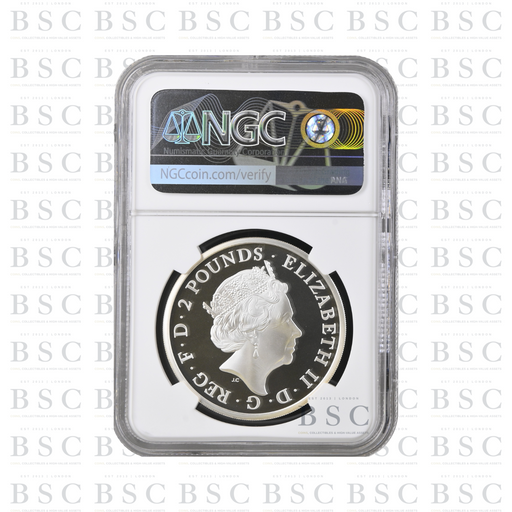 2023 King Charles III 75th Birthday Silver Proof NGC PF70 Ultra Cameo reverse